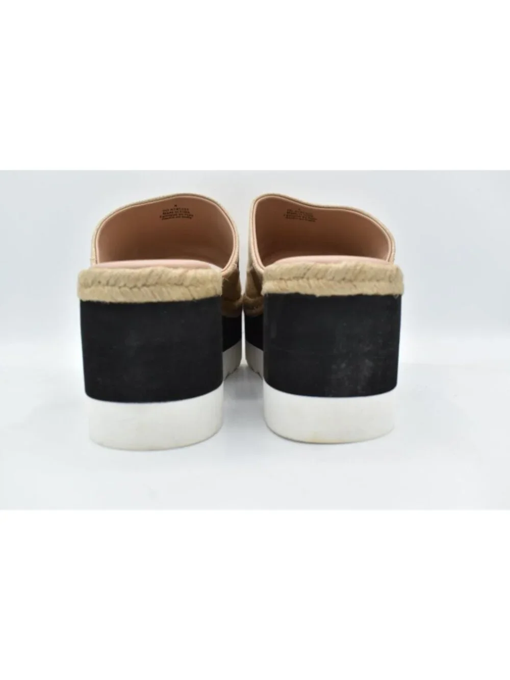 Free People‎ Womens Size 9.5 Santorini Espadrille Rose Gold Slide Sandals Shoes